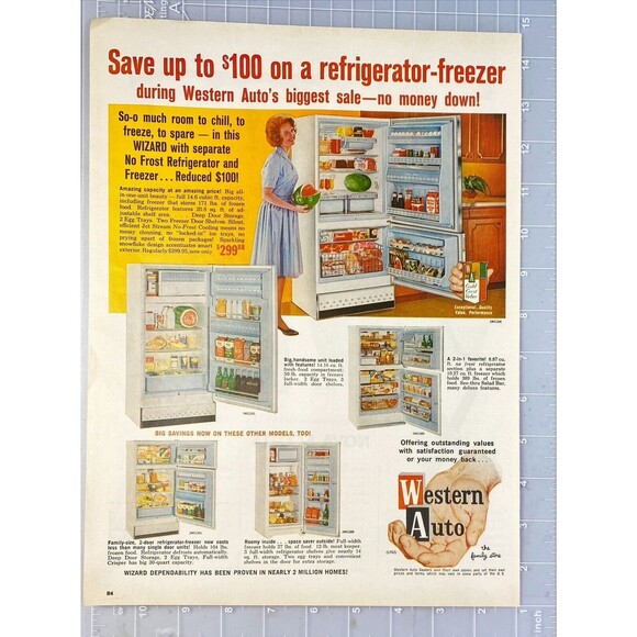 Western Auto "The Family Store" Vintage Print Ad 1963 - Picture 2 of 3